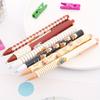 Back To School Season 20pcs 0.5mm Cartoon Creative Gulu Bear Pattern Retractable Neutral Pen, Quick Drying School Stationery Prizes for Rewarding