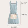 1 tablier simple sans manches en polyester avec poche pour cuisine, ménage, protection des vêtements pour barbier, peintre, chef