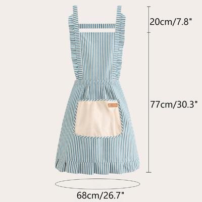 1Pc Simple Sleeveless Apron Kitchen Household Polyester Cooking Apron With Pocket Clothes Protection For Barber Painter Chef