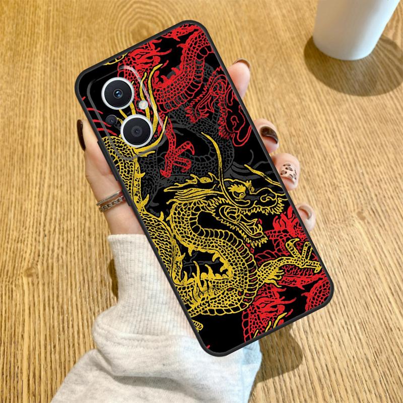 DRAGON TATTOO JAPANESE Case For OPPO Find X6 X5 X3 X2 Pro Lite Neo Reno 7 3 4 5 6 8 Lite 8T 2Z 4Z 5Z Cover Coque