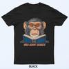 Monkey Reading Book Glasses Library Animal T-Shirt