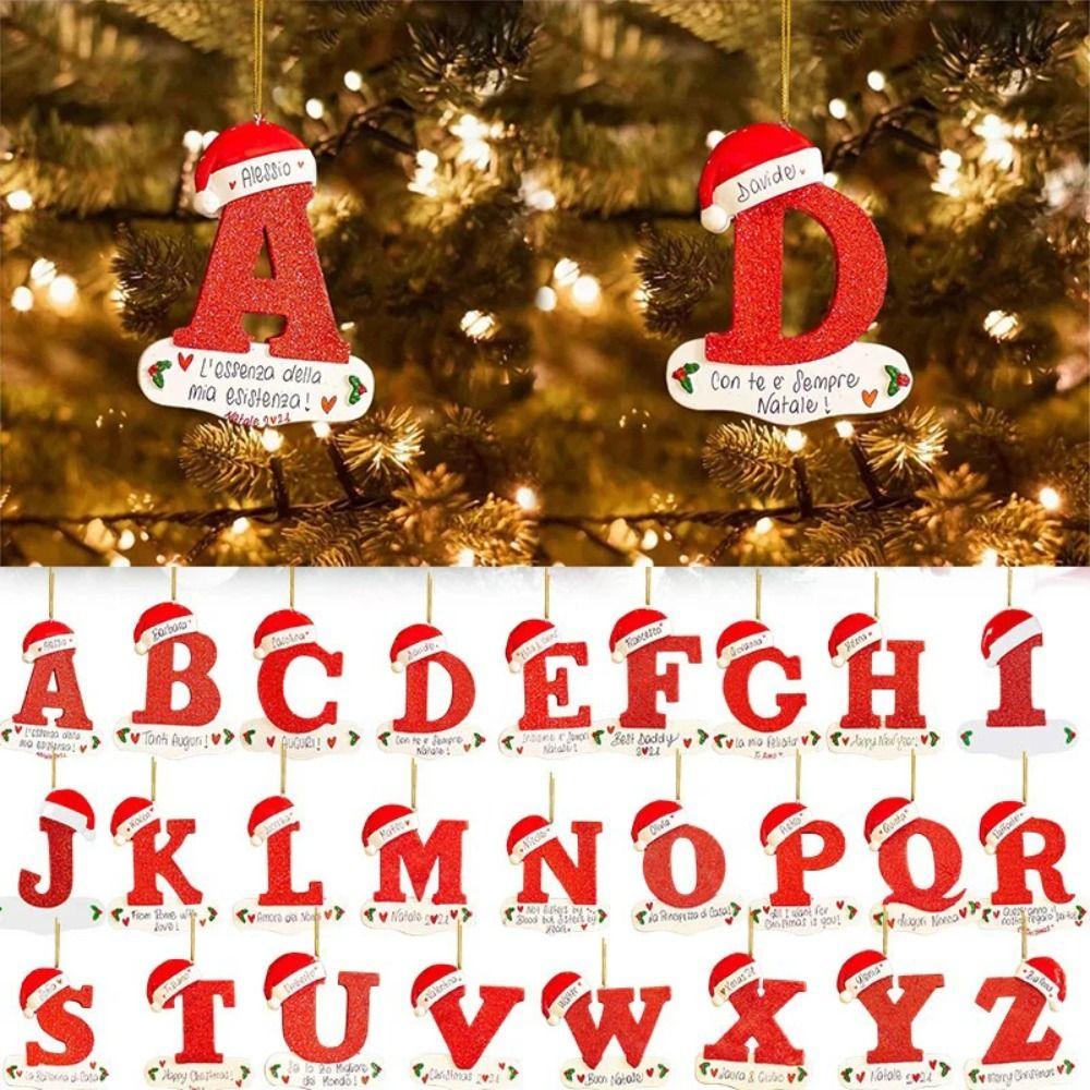 

Акриловая рождественская елка, подвесной кулон с буквами, украшения для дома, рождественский кулон с Рождеством