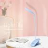LED Clip-on Desktop Desk Lamp USB Rechargeable Lighting Eye Protection Night Light Bedroom Bedside Student Reading Lamp