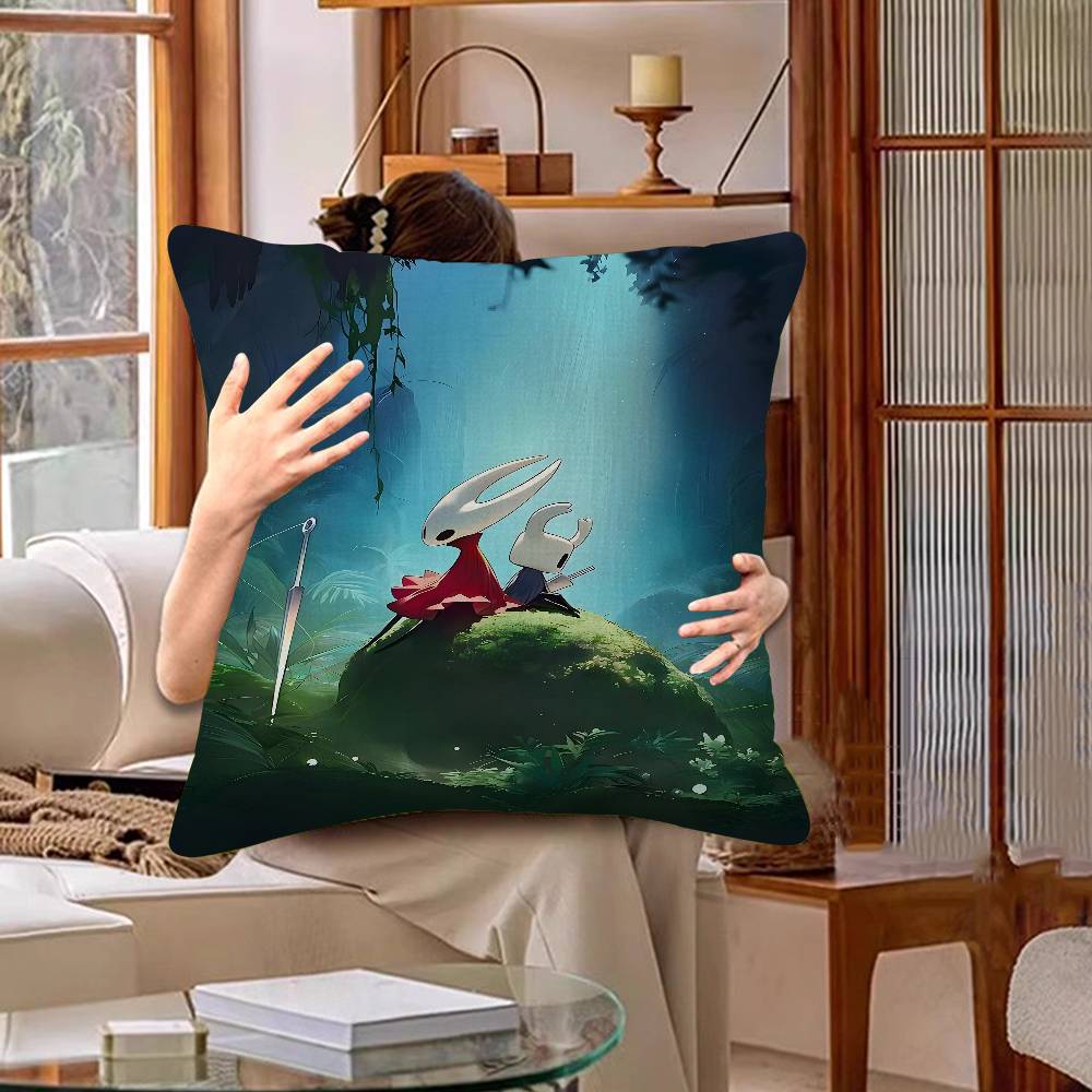 Game Funny Fanart H-Hollow Knight S-Silksong Personalized Pillow Cover Kids Bedroom Wild Party Decor Pillowcase Kid Gift