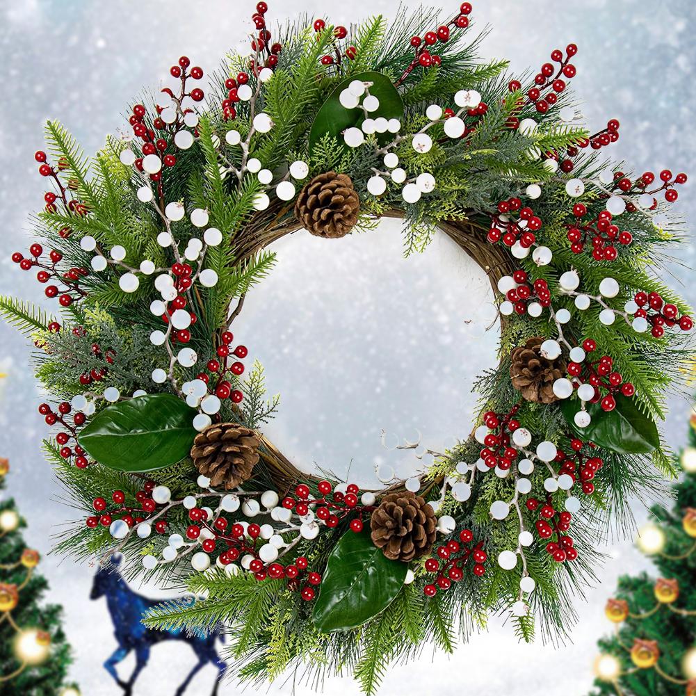 20PCS Artificial Holly Berries Branches 8.7inch Artificial Holly Berry Picks Versatile for Xmas Tree Decorations
