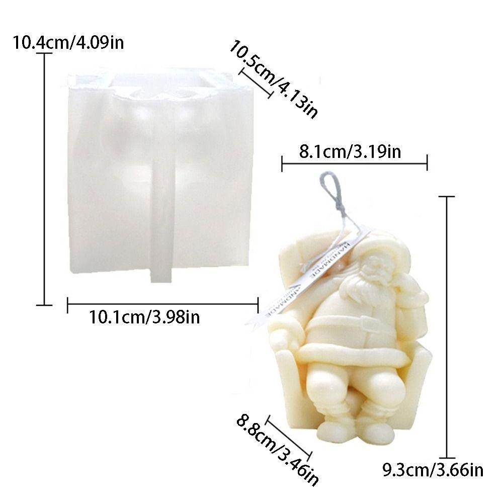 DIY Soap Making Mold Silicone Plaster Mold Healthy Christmas Candle Mold  Home Gift Making