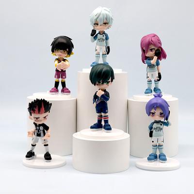 6 szt./zestaw BLUE LOCK Figurka Model Zabawki Anime Nagi Bachira Meguru Barou Shouei Reo Mikage Lalka