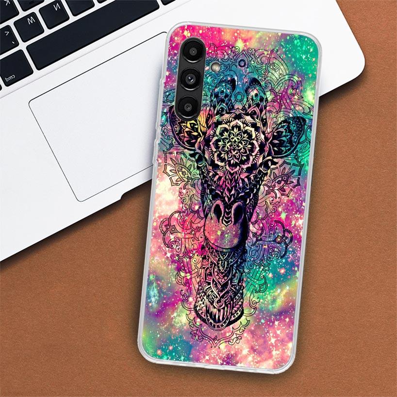 Cute Cartoon Giraffe Animal Phone Case For Samsung Galaxy A56 A55 A54 A53 A16 A15 A14 A13 A36 A35 A34 A33 A26 A25 A24 A23 A05S A