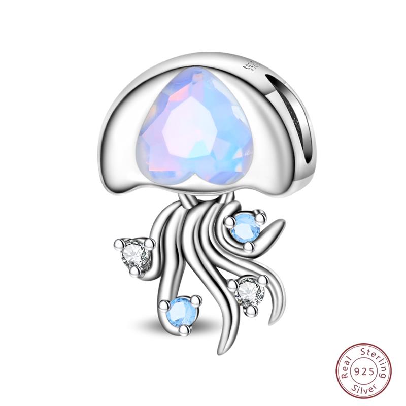 

Copper Beaded Pendant Blue Zircon Ocean Shell Original 3Mm Bracelet Women Fine Jewelry