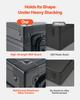Graded Card Case 3 Row 150 PSA Slab Storage Box with Secure Lock, Baseball Sports Trading Cards Holder Collector with 12 Dividers, Key, Holds 100 SGC