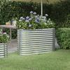VidaXL Raised Garden Bed Flower Pot Planter Box Raised Bed Patio Terrace Outdoor Powder-Coated Steel 318892