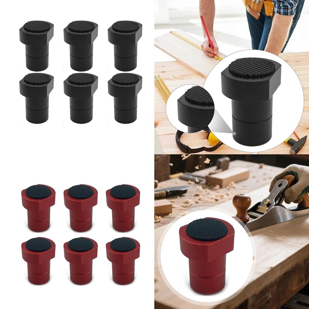 6x Workbench Bench Dogs Workbench Peg Brake Stop Clamp for Positioning