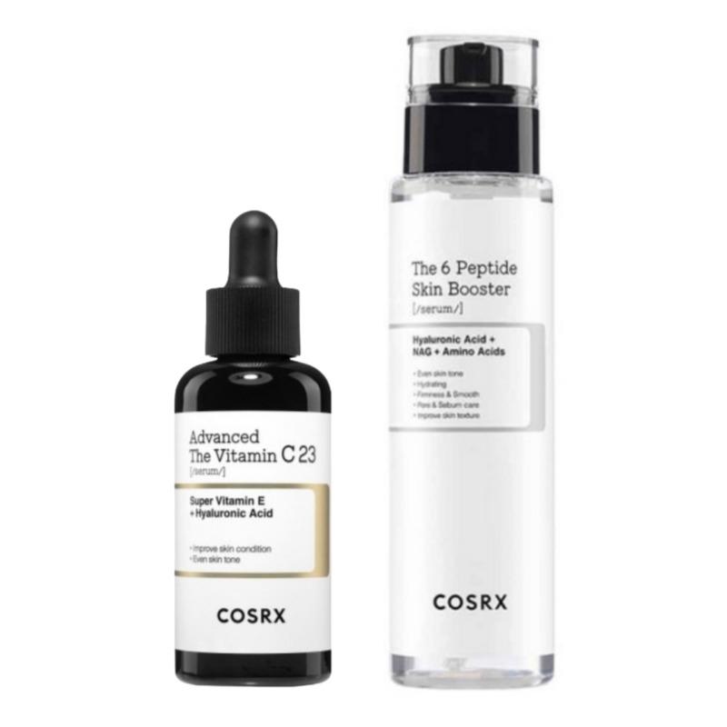 COSRX Набор бустеров с 23% витамином C (Сыворотка с витамином C 23 20 г + Сыворотка с 6 пептидами 150 мл)