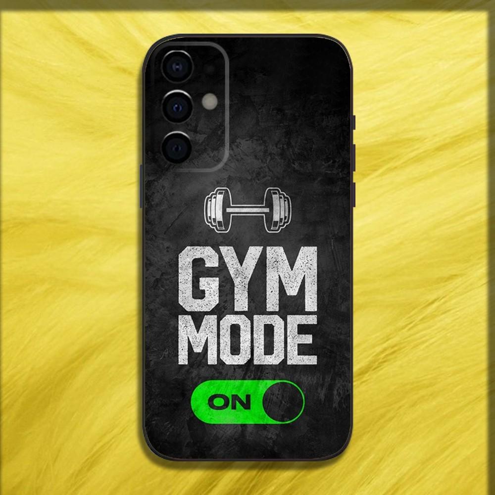 Bodybuilding Gym Fitness Phone Case For Samsung S24,S21,S22,S23,S30,Ultra,S20,Plus,Fe,Lite,Note,10,9,5G Black Soft Shell