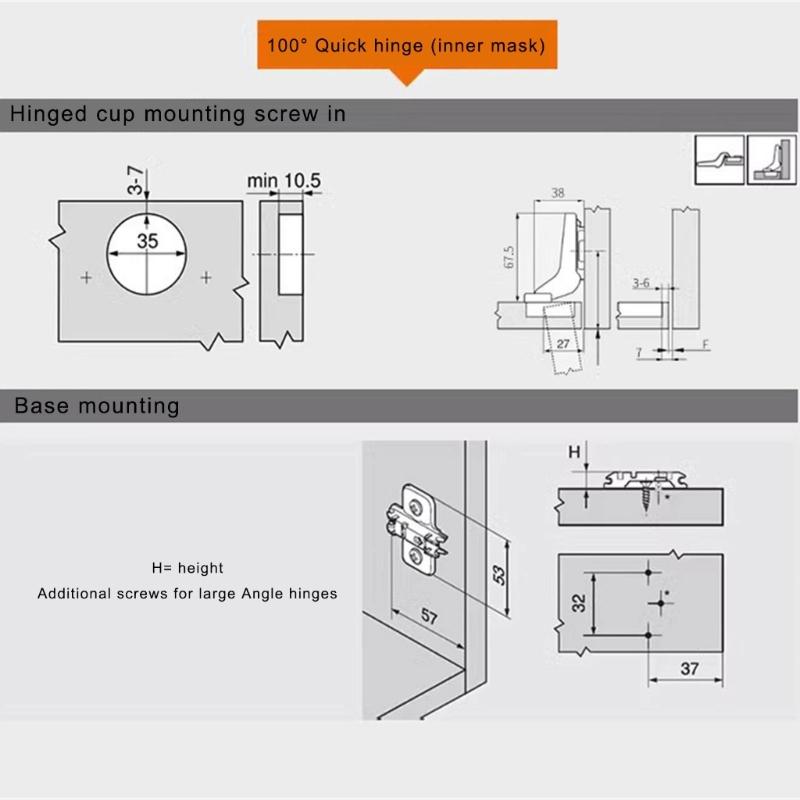 Cabinet Hinges With Quiet Close Cabinet Hinge Damper Straight Arm Full Overlay Hinge Automatically Hinge Buffer Damper