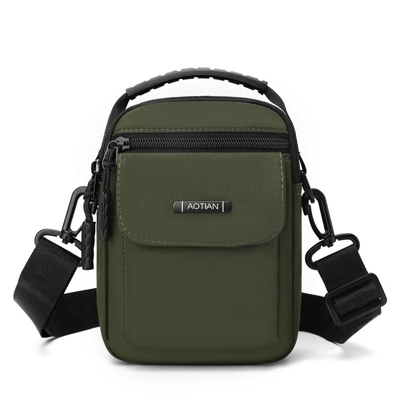 Multi Purpose Design Men Mini Bags Shoulder Bag 3 Layers Men Small Crossbody Bag Fashion Casual Men Small Messenger Bag Belt Bag