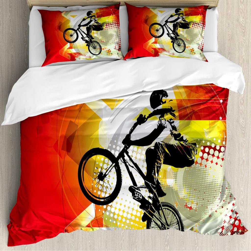 Mysterious Forest Flower Three-Piece Quilt Cover Digital Printing Bedding Set Bed Cover