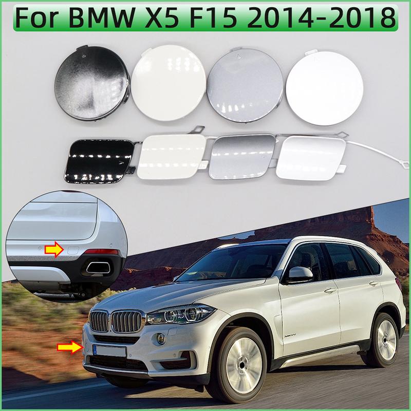 For BMW X5 F15 Basic Model Front Rear Bumper Tow Hook Cover Cap Hauling Shell Lid 2014-2018#51117378591 51127378573 51127378574