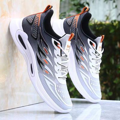 Herrenschuhe neuer Modetrend Mesh Fly-Woven Sport-Freizeitschuhe Student weiche Sohle bequeme Laufschuhe