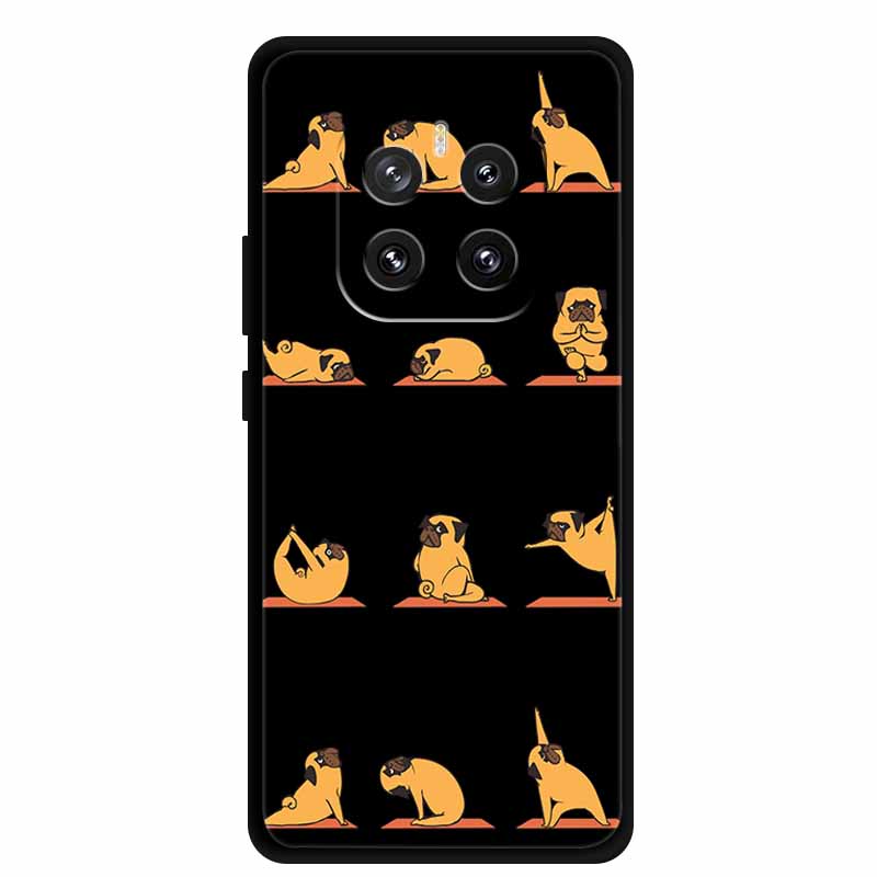 For Honor GT Pro 5G Phone Case Lovely Cartoon Cat Black Silicone Soft Back Cover For Honor GT Pro Case G T Pro Coque 6.78" Shell