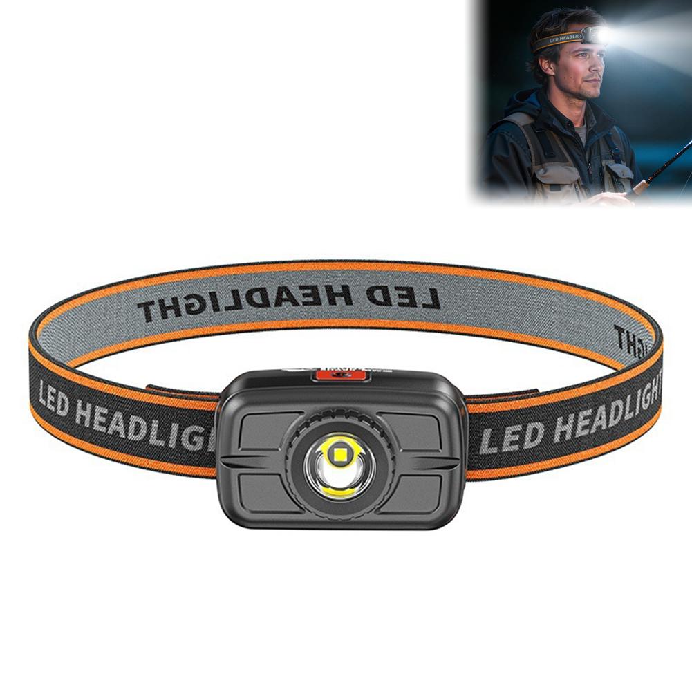 

Headlamp 400mAh Long Range Mini Headlight Rechargeable LED Outdoor Camping Hiking Hunting Cycling Head Lamp