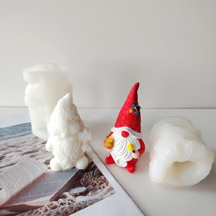 Epoxy Dwarf Plaster Mold for Soap Gnome Resin Molds Christmas Home Decoration