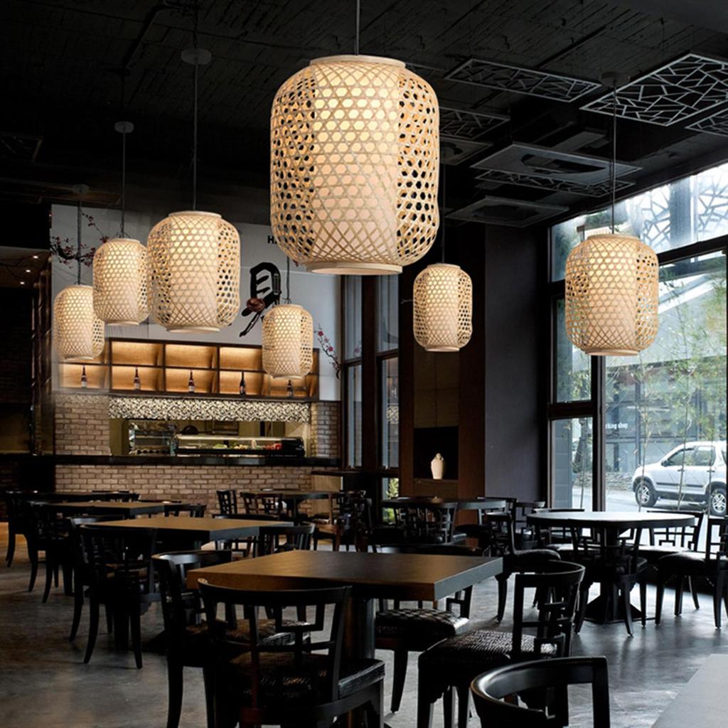 Elegant Bamboo Pendant Light Fixture for Home Decor