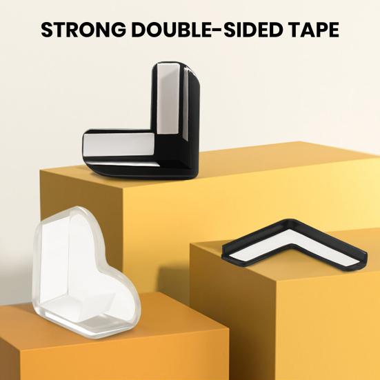4ks Nábytek Corner Protector Anti-kolizní Baby Proof Měkký PVC samolepicí stůl Ostré hrany Corner Guard Ochranný kryt Sada