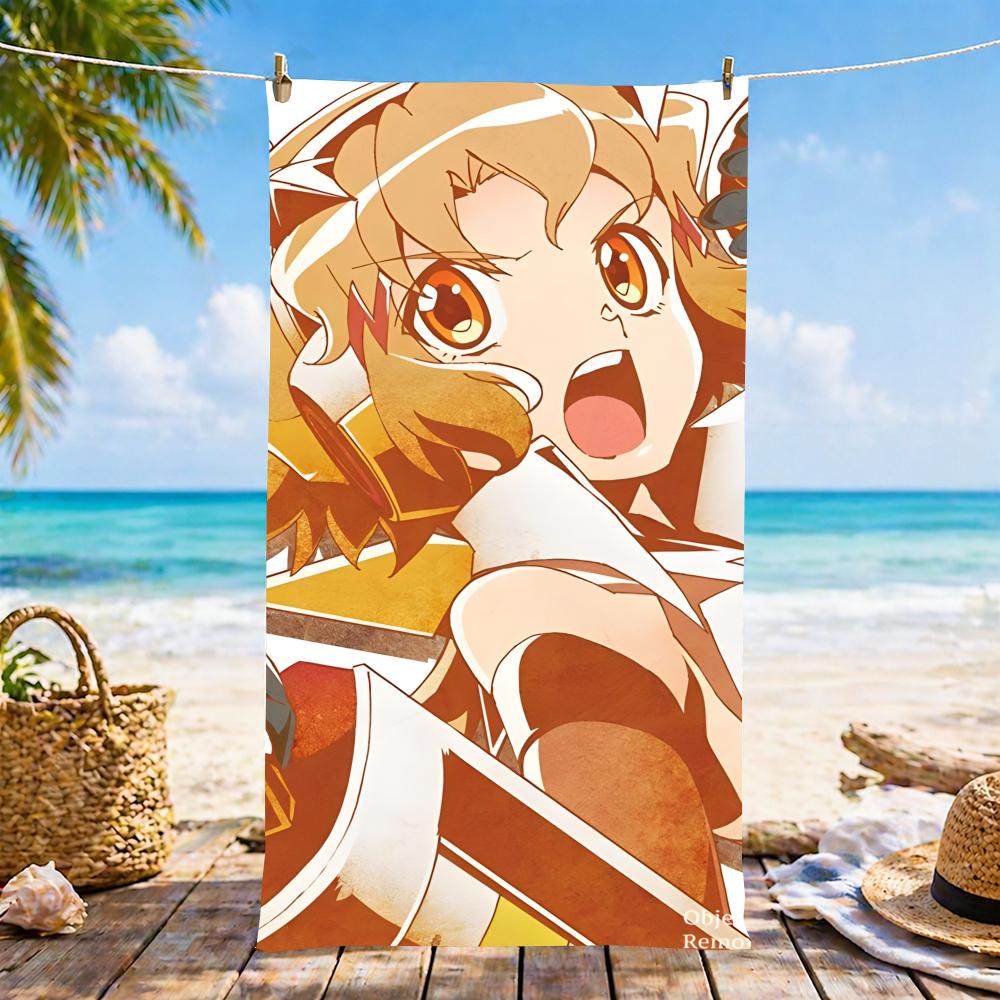 S-Senkizesshosymphogear-S Towel Microfiber Beach Towel, Quick-Dry, Sand-Free, Ultra-Fine Fiber, Super Soft.