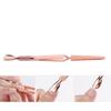 Nail Shaping Nail Glue Removal Clamp Stainless Steel Clip Nail Art Tool (Rose Gold)