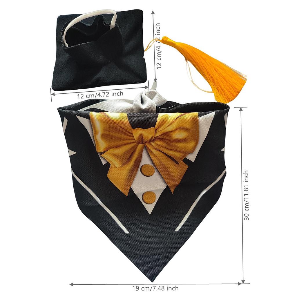 2x Porch Goose Outfits Cute Garden Decor Goose Clothing Hat and Bib for Lawn Birthday Party Outside Landscape Farmhouse Office