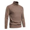 AIOPESON Solid Color Knitted Turtleneck Male Sweater Cotton High Quality Warm Men's Pullover Winter Casual Sweaters New 2022