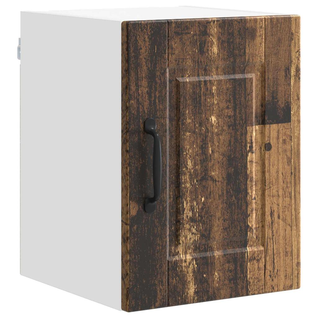Wall Mounted Cabinet PORTO 2 Pcs Reclaimed Wood Look 30 X 31 X 40 Cm Engineered Wood