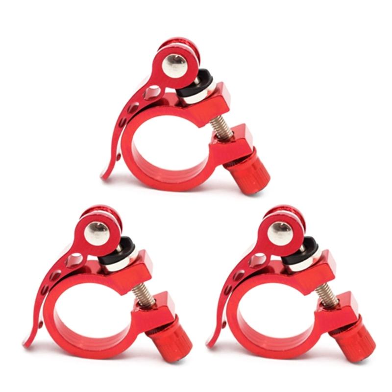 3lots Aluminum Alloys Cycling Seatpost Clamps Folded Bike Seats Post Clamps for Commuters and Cyclists