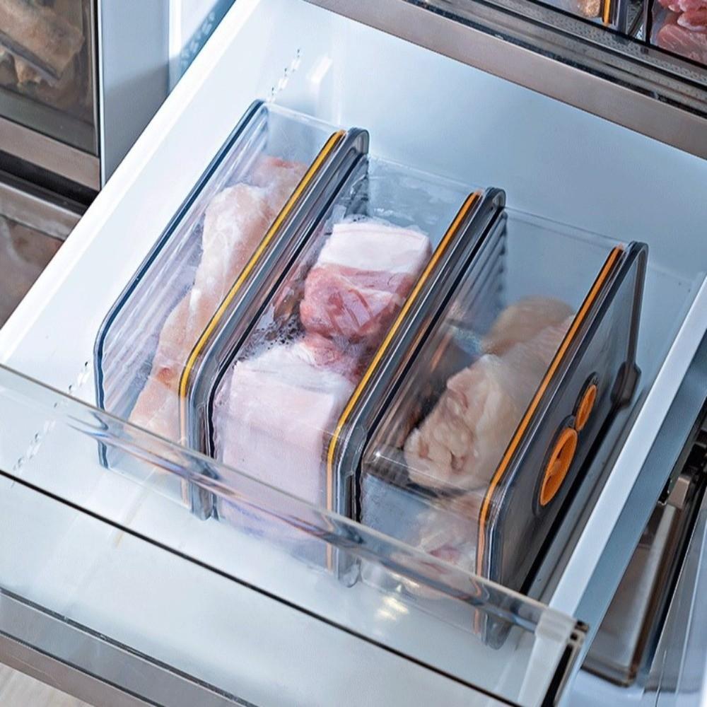 Stackable Food Storage Container Durable Fresh-keeping Box Organizer Sealed Crisper  Refrigerator
