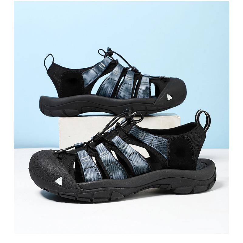 Summer Sandals Men's Thick Bottom Baotou Men's Beach Shoes River Tracing Shoes Large Outdoor Casual Shoes