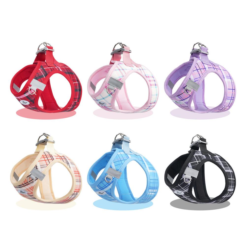 Dog Walking Harness Kit With Non Extendable Leash And Collar For Small Pets