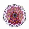Jingling Tambourine Traditional Artistic Print Headed Educational Toy Dance Accessory for