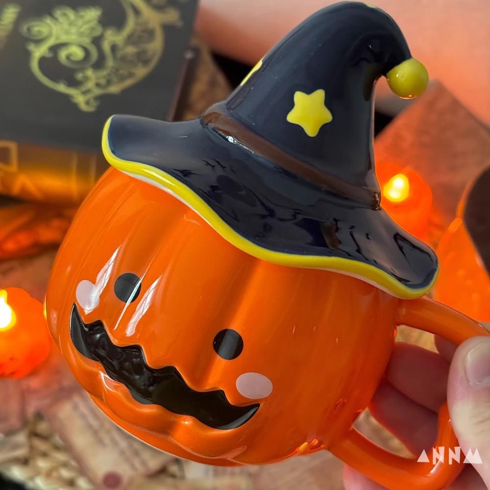 Single item--cute gift cup, funny pumpkin magic hat, mug, practical souvenir ceramic cup for girlfriends