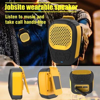 Wearable Bluetooth-compatible Speaker Clear Sound IP56 Waterproof Universal Magnetic Clip-on