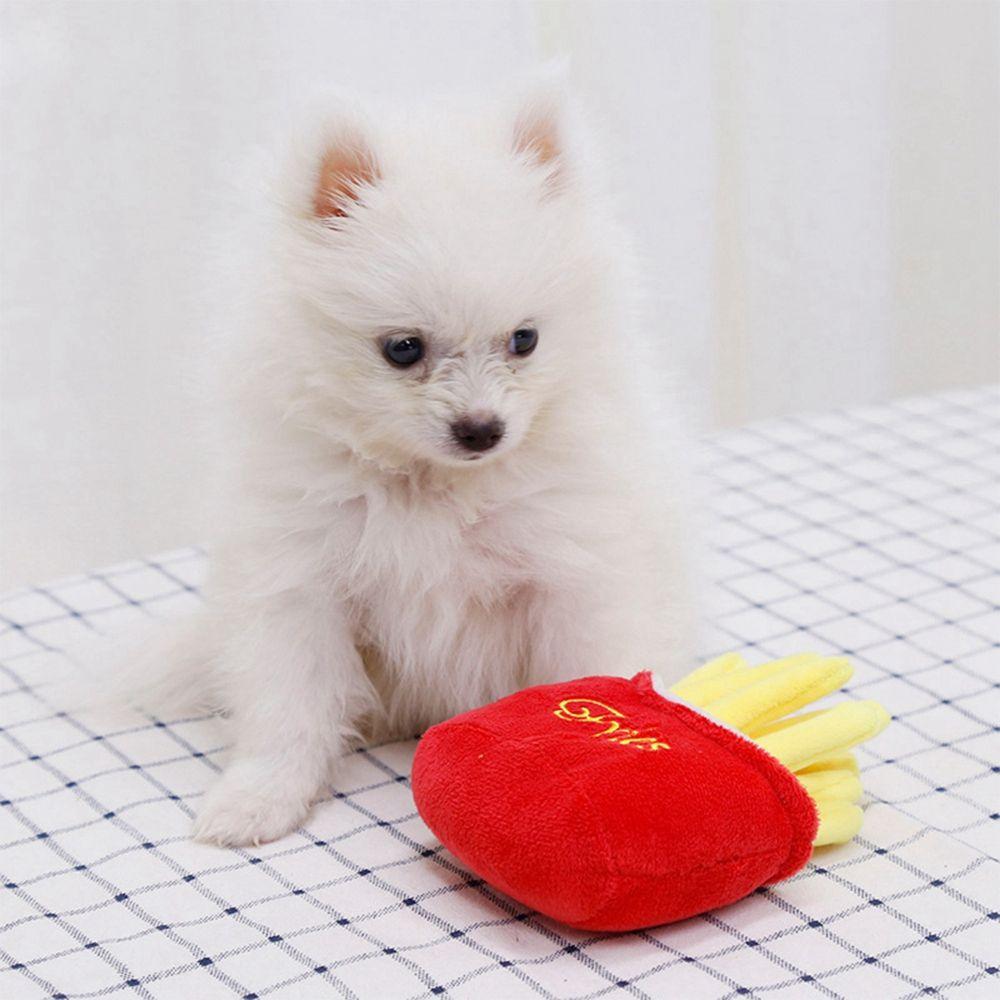 French Fries Burger Puppy Playing Chew Toys Pet Interacative Pet Supplies Dog Toys Pet Chew Toys