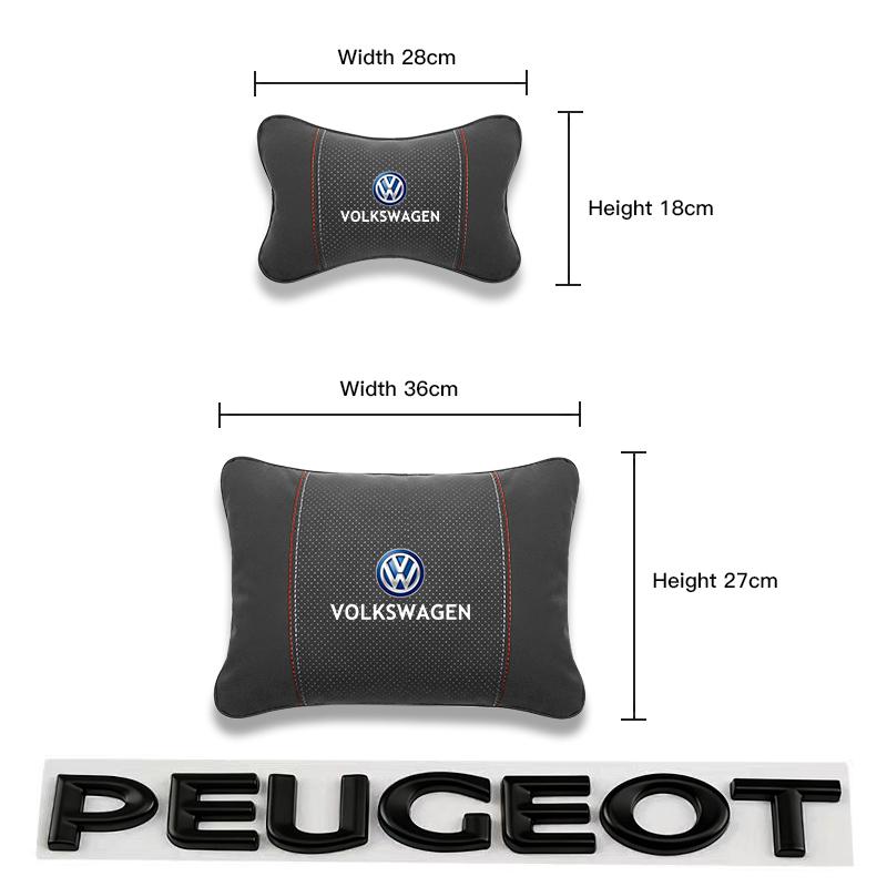 Hijk1 Car keychain/Car Headrest/Lumbar Support Auto Neck Pillow Waist Cushion For VW GTI Polo Golf MK7 Passat B6 Tiguan Jetta T-ROC B8