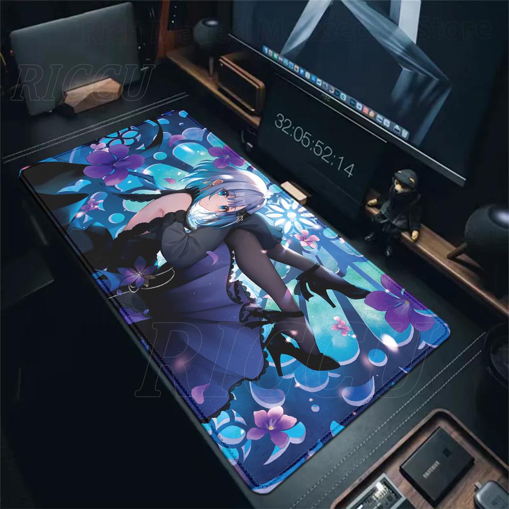 Anime Girl VTuber VSPO Mousepad Large XXL Keyboard Desk Mat PC Gaming Accessories Mouse Pad LockEdge Non-slip Extended Tablemat
