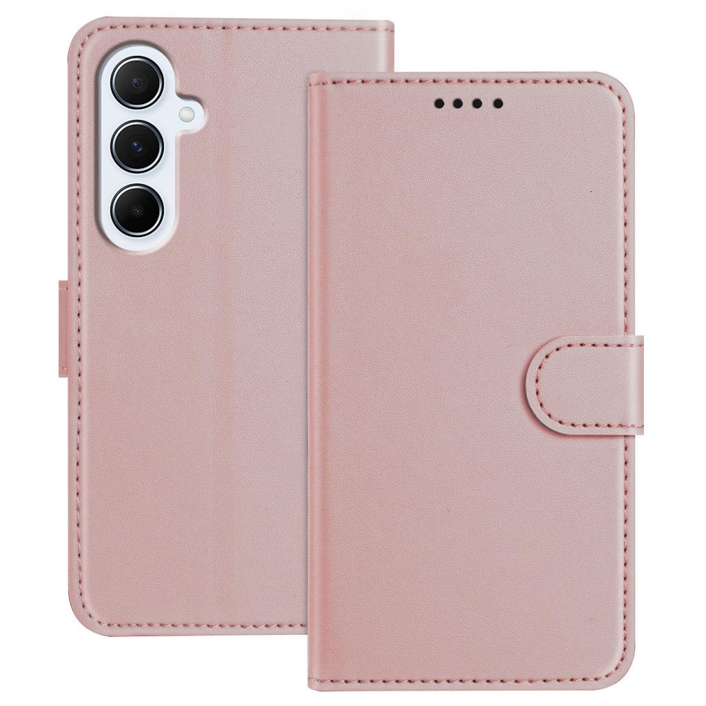 For Samsung Galaxy A26 5G Leather Case Wallet Stand Solid Color Anti Drop Phone Cover