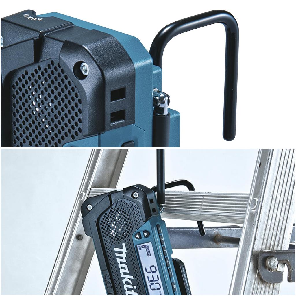 Cordless Radio Makita Lightweight Portable Black Blue MR052