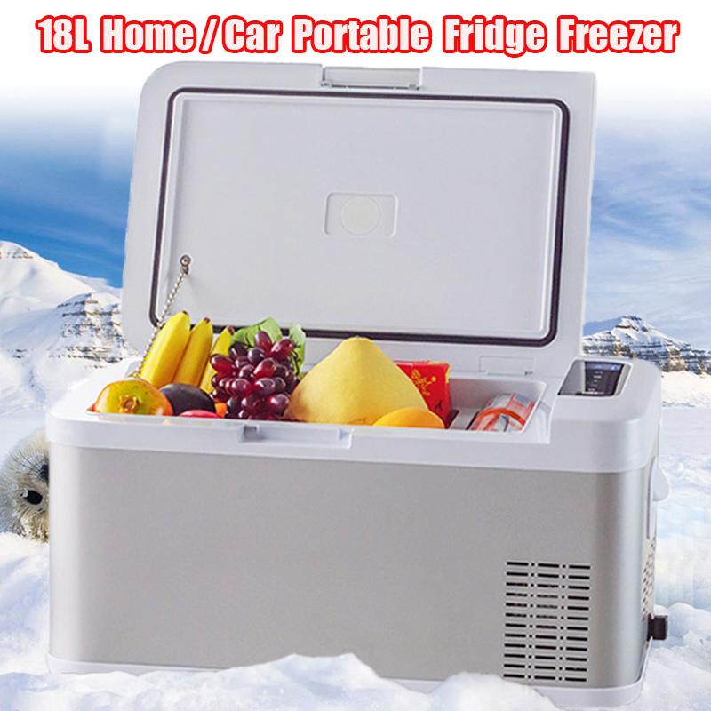45W Portable 12/24/220V Alpicool Freezer Outdoor Travel Car 18L Portable Mini Refrigerator