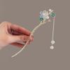 Glowing Hair Stick Chinese Style Metal Hair Sticks High-end Flower Hair Clips  Women