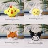 Plush Animal Keychain Cute Chicken Fox Rabbit Dangle Toy For Kids And Adults