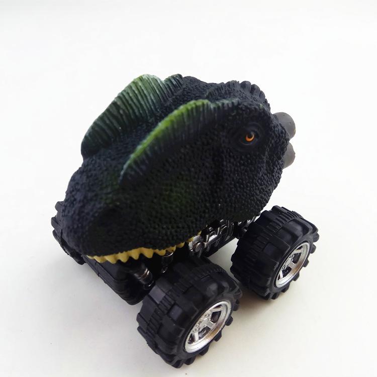 Clearance: Pull-Back Dinosaur Toy Cars - Tyrannosaurus Rex & Triceratops Models