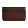 Coach 13 Brand Logo Metal Accessories Leather Card Holder Regular Women’s Maple Brown Maple Brown